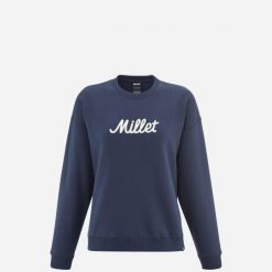 Bluza damska MILLET Chamonix Sweat Crneck W. Niebieskie bluzy damskie Millet, xs, bez wzorów, z bawełny, bez kaptura. Za 259.00 zł.