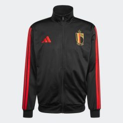 Kurtka dresowa piłkarska ADIDAS Belgia. Kurtki damskie Adidas, l, bez wzorów, z dresówki, bez kaptura. Za 339.99 zł.