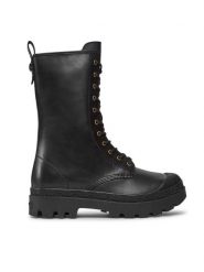 Coach Trzewiki Tasha Leather Boot CN100 Czarny. Czarne botki damskie Coach, ze skóry, bez obcasa, na słupku, bez zapięcia. Za 1,069.00 zł.