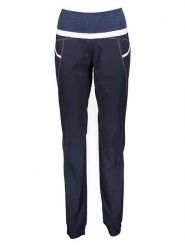 Crazy Spodnie funkcyjne w kolorze granatowo-białym rozmiar: M. Niebieskie spodnie dresowe damskie Crazy, m, bez wzorów, z materiału, z podwyższonym stanem, outdoorowe. Za 127.05 zł.