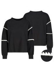 Sublevel Sweter w kolorze czarnym rozmiar: M/L. Czarne swetry klasyczne damskie Sublevel, l, bez kołnierzyka. Za 70.41 zł.
