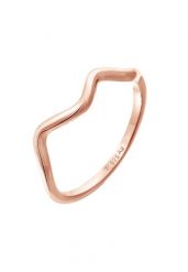 Elli Damskie fale Minimal Geo Trend w srebrze 925 Sterling Silver Pierścionki 1 ct. Szare pierścionki damskie Elli, srebrne. Za 193.99 zł.