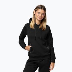 Bluza damska Pitbull Explory Hooded. Czarne bluzy damskie PITBULL, l, bez wzorów, z bawełny, bez kaptura. Za 169.99 zł.