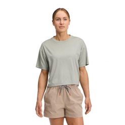 Koszulka damska Black Diamond Circuit SS. Zielone koszulki damskie Black Diamond, bez wzorów, bez kołnierzyka, bez ramiączek. Za 258.00 zł.