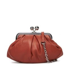 Torebka Weekend Max Mara. Brązowe torebki wieczorowe damskie Weekend Max Mara, bez wzorów, bez dodatków. Za 1,299.00 zł.