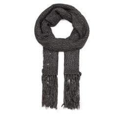 Szalik Guess. Szare szaliki damskie Guess, z aplikacjami. Za 289.99 zł.