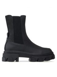 ONLY Shoes Sztyblety Chunky Boots 15238956 Czarny. Czarne botki damskie ONLY SHOES, ze skóry, bez obcasa, na płaskiej podeszwie, bez zapięcia. Za 289.99 zł.