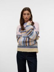 Vero Moda Sweter ze wzorem rozmiar: L. Swetry klasyczne damskie Vero Moda, l, bez kołnierzyka. Za 153.71 zł.