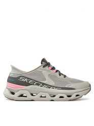 Skechers Sneakersy 150510/GYPK Szary. Szare obuwie sportowe damskie Skechers, z materiału, bez zapięcia. Za 399.99 zł.
