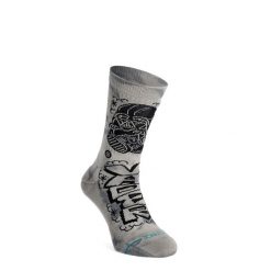 Skarpety Stance DJ Darth Crew. Szare skarpetki damskie Stance, bez wzorów. Za 58.99 zł.