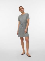Vero Moda Sukienka w kolorze szarym rozmiar: S. Szare sukienki damskie Vero Moda, bez wzorów, z bawełny, bez ramiączek. Za 66.47 zł.