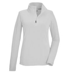 Bluza damska Killtec KSW 101 WMN FLC SHRT. Białe bluzy damskie Killtec, na zimę, bez wzorów, z materiału, bez kaptura. Za 149.99 zł.