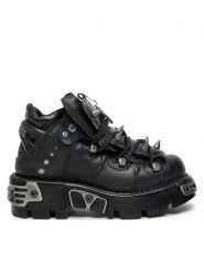 NEW ROCK Sneakersy M-110-S1 Czarny. Czarne obuwie sportowe damskie NEW ROCK, ze skóry, bez zapięcia. Za 1,509.00 zł.