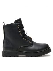 Tommy Hilfiger Trapery Lace-Up Bootie T1A5-33561-1351 S Czarny. Czarne kozaki dziewczęce Tommy Hilfiger, bez wzorów, ze skóry, bez obcasa, bez zapięcia. Za 359.99 zł.