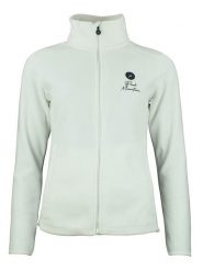 Peak Mountain Kurtka polarowa "Adaro" w kolorze kremowym rozmiar: L. Brązowe kurtki damskie Peak Mountain, l, bez wzorów, z polaru, bez kaptura. Za 113.99 zł.