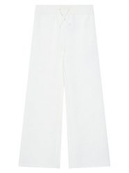 Guess Spodnie dresowe J5BQ11 K0742 Écru Wide Leg. Spodnie dresowe dziewczęce Guess, z aplikacjami, z dresówki. Za 179.99 zł.