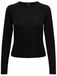 ONLY Koszulka w kolorze czarnym rozmiar: XL. Czarne bluzki damskie Only, xl, bez wzorów, bez kołnierzyka, bez ramiączek. Za 48.28 zł.
