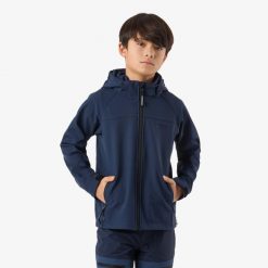Kurtka softshell turystyka junior Swedemount Tromsö Softshell Jacket wodoodporna. Niebieskie kurtki damskie SWEDEMOUNT, bez wzorów, z softshellu, bez kaptura. Za 199.99 zł.