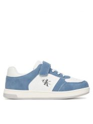 Calvin Klein Sneakersy V1X9-83149-1269 S Biały. Białe buty sportowe chłopięce Calvin Klein, ze skóry, bez zapięcia. Za 319.99 zł.