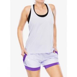 Top damski Under Armour Knockout Tank. Białe koszulki sportowe damskie Under Armour, m, bez wzorów, bez ramiączek. Za 104.99 zł.