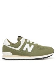 New Balance Sneakersy GC574GCE Zielony. Zielone buty sportowe dziewczęce New Balance, z materiału, bez zapięcia. Za 239.99 zł.