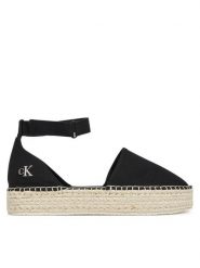 Calvin Klein Jeans Espadryle Flatform Espadrille Sling Mg YW0YW01735 Czarny. Czarne espadryle damskie Calvin Klein Jeans, bez wzorów, z jeansu, bez obcasa. Za 239.99 zł.