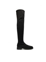LOVE MOSCHINO Muszkieterki JA26074G0NIM0000 Czarny. Czarne kozaki damskie Love Moschino, z materiału, bez obcasa, na płaskiej podeszwie, bez zapięcia. Za 1,189.00 zł.