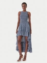 MICHAEL Michael Kors Sukienka letnia MS6836FKMN Granatowy Regular Fit. Niebieskie sukienki damskie MICHAEL Michael Kors, bez wzorów, z syntetyku, bez ramiączek. Za 1,119.00 zł.