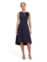 Vera Mont Sukienka w kolorze granatowym rozmiar: 46. Niebieskie sukienki damskie Vera Mont, z aplikacjami, bez ramiączek. Za 225.57 zł.