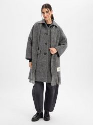 Weekend Max Mara płaszcz wełniany Kobiety Wełna szary, 36. Szare płaszcze damskie Weekend Max Mara, bez wzorów, z wełny, bez kaptura. Za 3,049.95 zł.