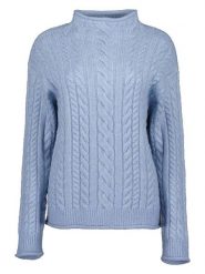 Blue Seven Sweter w kolorze błękitnym rozmiar: 44. Niebieskie swetry klasyczne damskie Blue Seven, ze splotem, bez kołnierzyka. Za 92.21 zł.