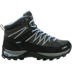 Buty CMP Rigel Mid Wp W 3Q1294677BD szare. Szare obuwie trekkingowe damskie z materiału, bez zapięcia. Za 675.20 zł.