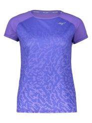 Mizuno Koszulka sportowa "Aero" w kolorze fioletowym rozmiar: XS. Różowe koszulki sportowe damskie Mizuno, xs, bez wzorów, bez ramiączek, outdoorowe. Za 78.66 zł.