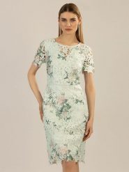 APART Sukienka w kolorze jasnozielonym rozmiar: 40. Zielone sukienki damskie Apart, bez wzorów, z koronki, bez ramiączek. Za 226.10 zł.