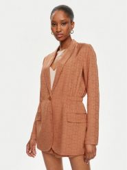TWINSET Marynarka 241TT2240 Pomarańczowy Regular Fit. Brązowe marynarki i żakiety damskie Twinset, bez wzorów, z wiskozy. Za 759.99 zł.