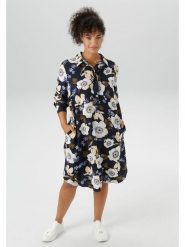 Aniston Sukienka w kolorze granatowym ze wzorem rozmiar: 50. Niebieskie sukienki damskie Aniston, bez wzorów, z wiskozy, bez ramiączek. Za 104.99 zł.