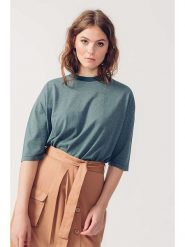 SKFK Spódnica "Aldude" w kolorze jasnobrązowym rozmiar: 34. Brązowe spódnice damskie SKFK, bez wzorów, z lyocellu, midi. Za 73.99 zł.