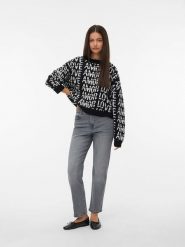 Vero Moda Sweter w kolorze czarnym rozmiar: M. Czarne swetry klasyczne damskie Vero Moda, m, z wełny, bez kołnierzyka. Za 135.49 zł.