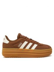 Adidas Sneakersy Vl Court Bold JH5340 Brązowy. Brązowe obuwie sportowe damskie Adidas, ze skóry, bez zapięcia. Za 299.99 zł.