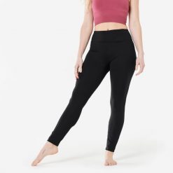 Legginsy do jogi damskie Kimjaly Premium. Czarne legginsy sportowe damskie KIMJALY, s, bez wzorów, z elastanu, na jogę i pilates. Za 289.99 zł.