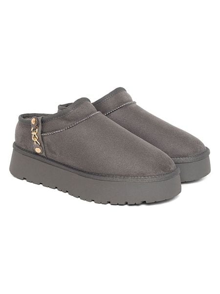 Blackfield Botki zimowe "Ediala" w kolorze szarym rozmiar: 40. Szare botki damskie Blackfield, na zimę, bez obcasa, na platformie, bez zapięcia. Za 149.95 zł.