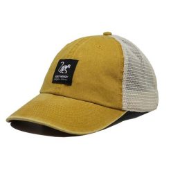 Czapka Trucker - Siatka z płótna - Bawełna / Jeden rozmiar (Musztardowy). Żółte czapki z daszkiem damskie SURF MONKEY, bez wzorów, z bawełny. Za 159.95 zł.