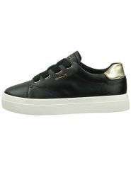 GANT Footwear Skórzane sneakersy "Prepla" w kolorze czarnym rozmiar: 38. Czarne obuwie sportowe damskie GANT Footwear, bez zapięcia. Za 211.31 zł.