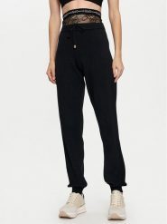 Liu Jo Sport Spodnie materiałowe TF4041 MS63L Czarny Regular Fit. Czarne spodnie materiałowe damskie Liu Jo Sport, bez wzorów, z materiału. Za 359.99 zł.