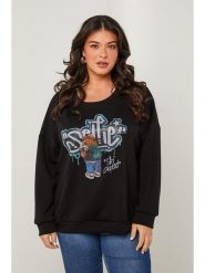 Curvy Lady Sweter w kolorze czarnym rozmiar: 48/50. Czarne swetry klasyczne damskie Curvy Lady, bez kołnierzyka. Za 131.74 zł.