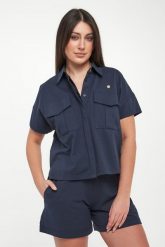 Koszula damska AERONAUTICA MILITARE. Koszule damskie Aeronautica Militare, s, bez wzorów, bez kołnierzyka, bez ramiączek. Za 719.00 zł.