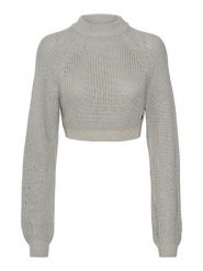 Noisy may Sweter "Frankie" w kolorze szarym rozmiar: XL. Szare swetry klasyczne damskie Noisy may, xl, ze splotem, bez kołnierzyka. Za 51.55 zł.