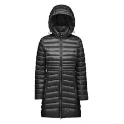 Kurtka GEOX D JAYSEN C Czarny. Czarne kurtki damskie Geox, bez wzorów, z tkaniny, bez kaptura. Za 574.99 zł.