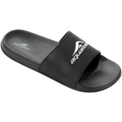 Klapki basenowe damskie Aquafeel "Branson". Czarne klapki damskie AQUAFEEL, bez wzorów, bez obcasa, bez zapięcia. Za 119.99 zł.