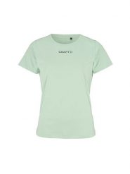 Craft Koszulka sportowa "Core Essence" w kolorze zielonym rozmiar: L. Zielone koszulki sportowe damskie Craft, l, bez wzorów, bez ramiączek, outdoorowe. Za 49.45 zł.